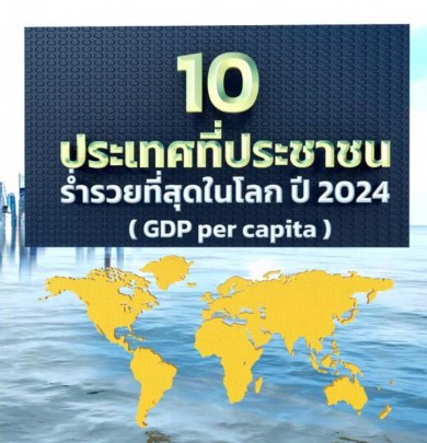 10 ประเทศที่ประชาชนร่ำรวยที่สุดในโลก ปี 2024